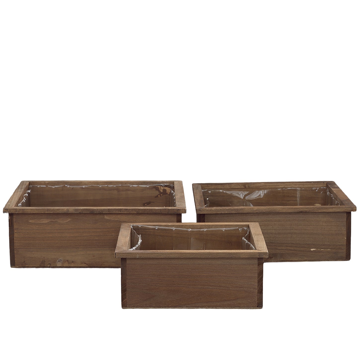 Aelric Wooden Square Planter Set (Set of 3)