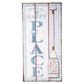 Wood Rectangle Wall Art Distressed Finish
