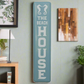 The Beach House Teal Metal Wall Art Sign