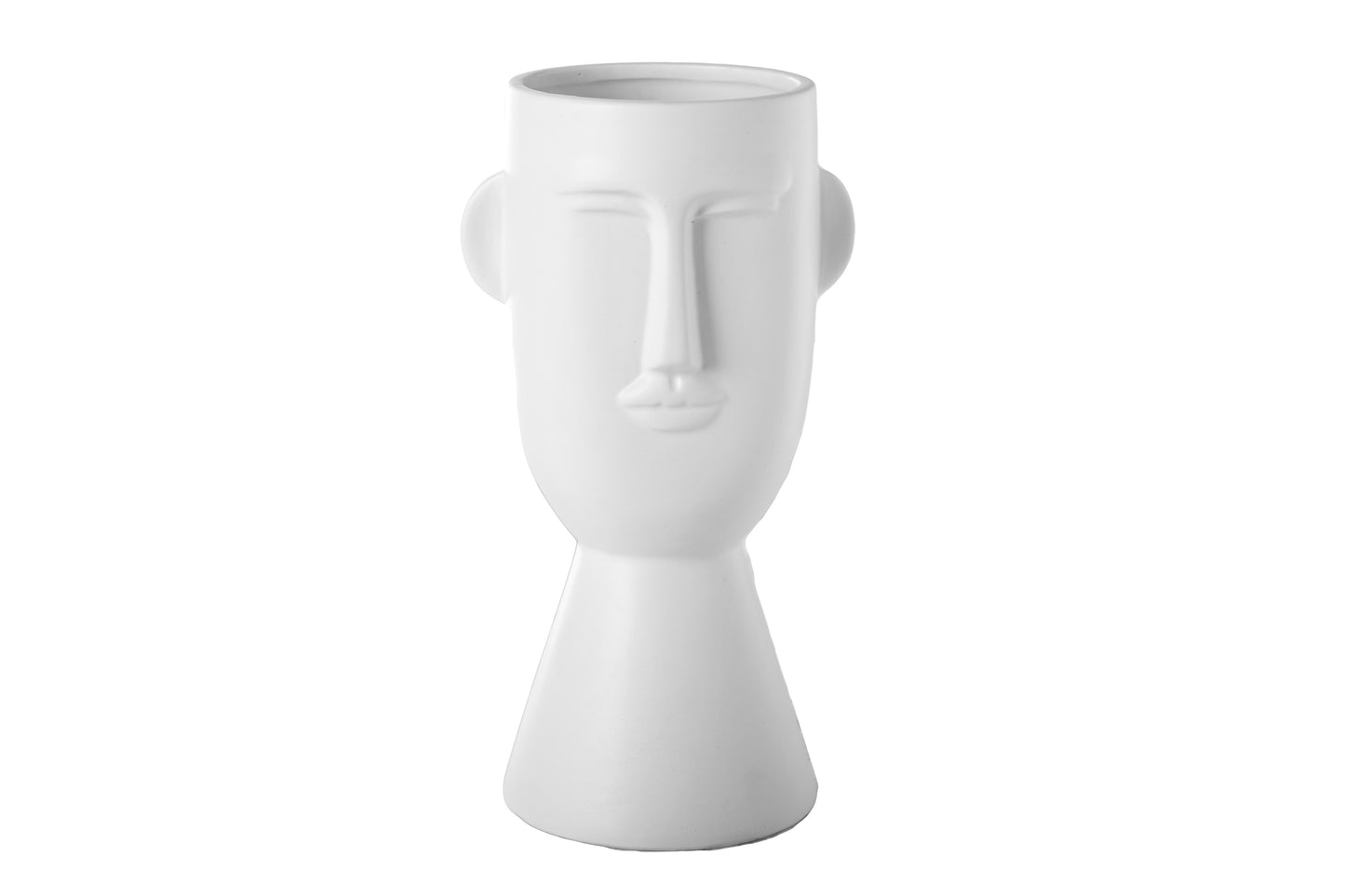 Ceramic Head Pot Gloss Finish