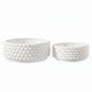 Ceramic Round Bowl Matte Finish White-6.50"H