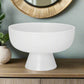 Ceramic Pedestal Bowl Finish in Matt White and Matt Black