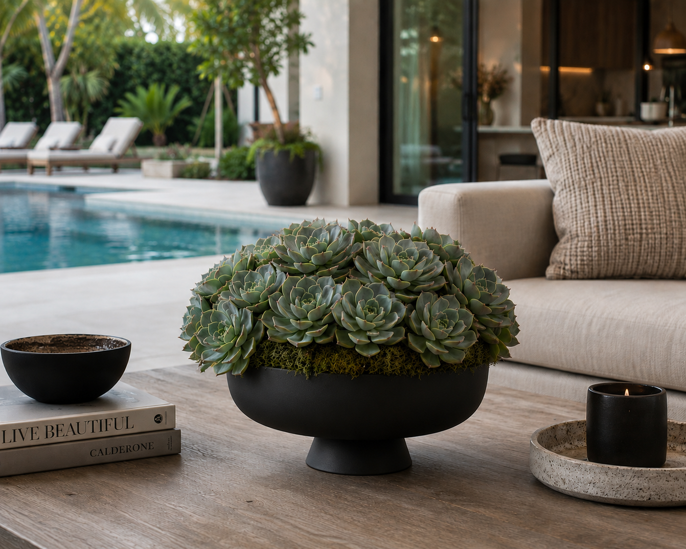 Ceramic Pedestal Bowl Finish in Matt White and Matt Black