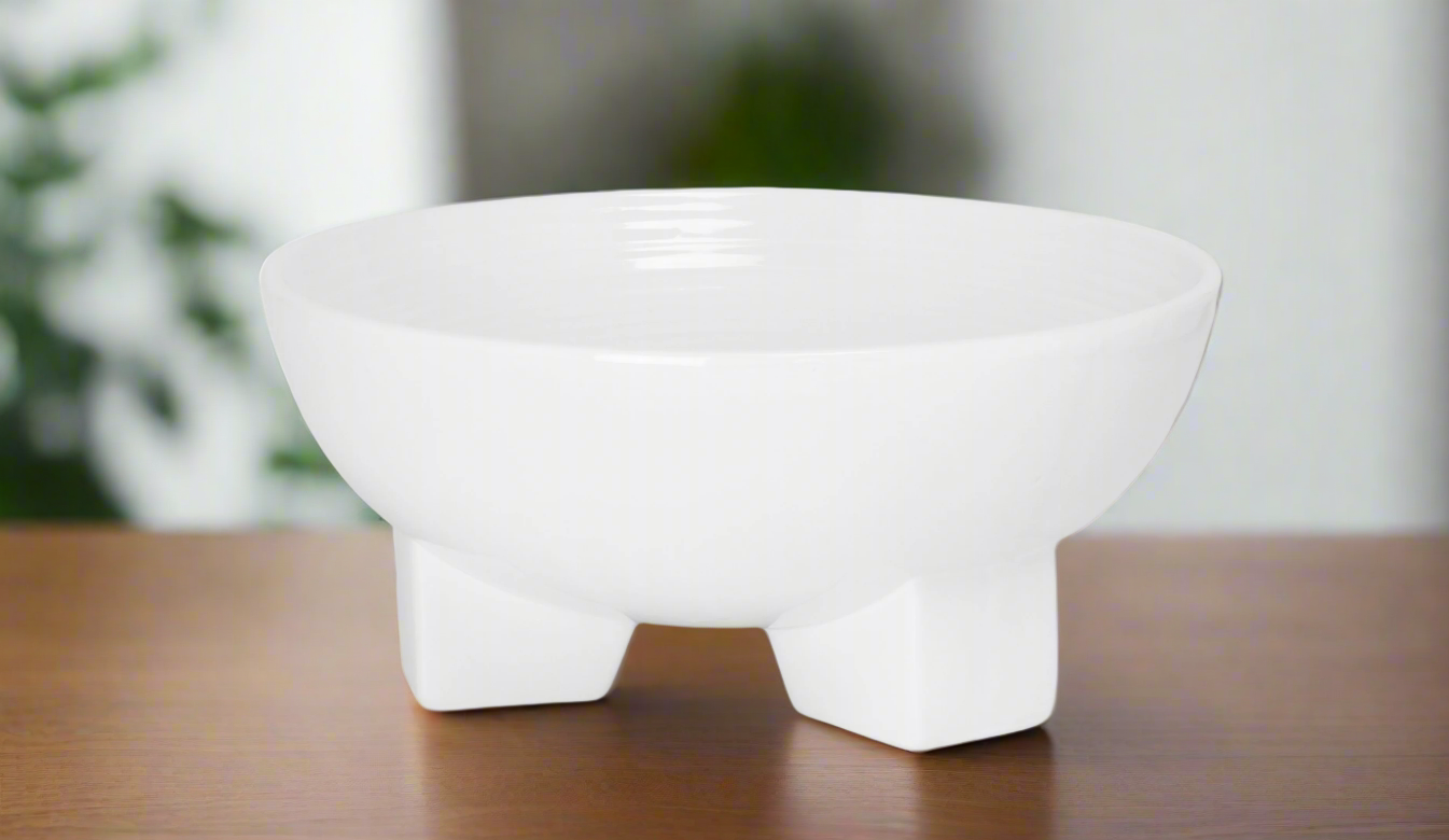 Glacera White Ceramic Bowl