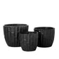 Palis Ceramic Round Planter Set (Set of 3)