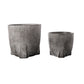 Cement Round Pot Coated Finish