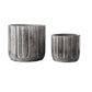 Cement Round Pot Coated Finish-5.75"H