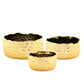 Kyros Hammered Ceramic Planter Set (Set of 3)