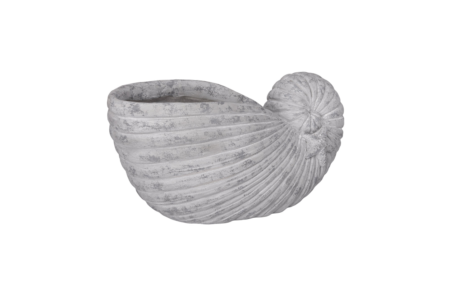 Polyresin Shell Planter-10.50"H