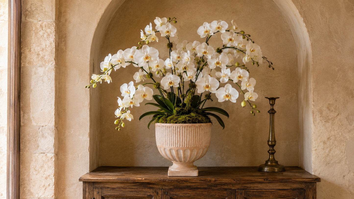 Lou Goblet-Style Pedestal Planter