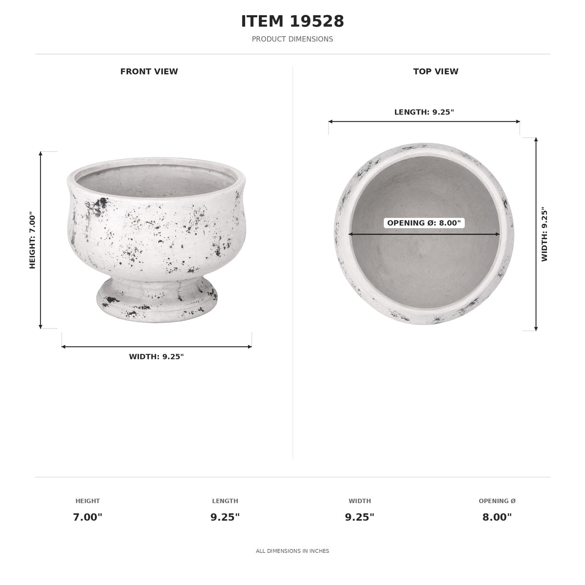 Dagen Terracotta Urn Planter