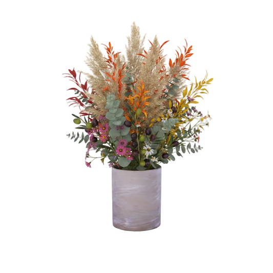 Tarni White Wash Terracotta Ceramic Pot