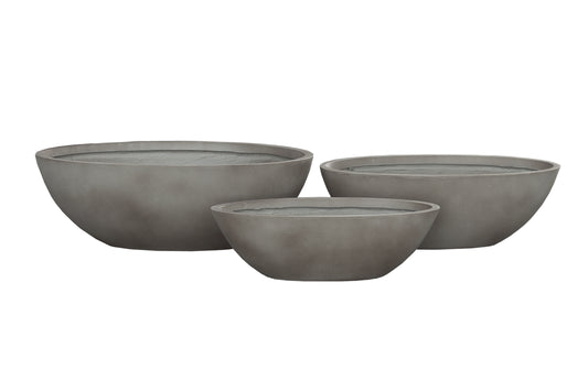 Boat Shape Planter Set of Three Finish-9.00"H