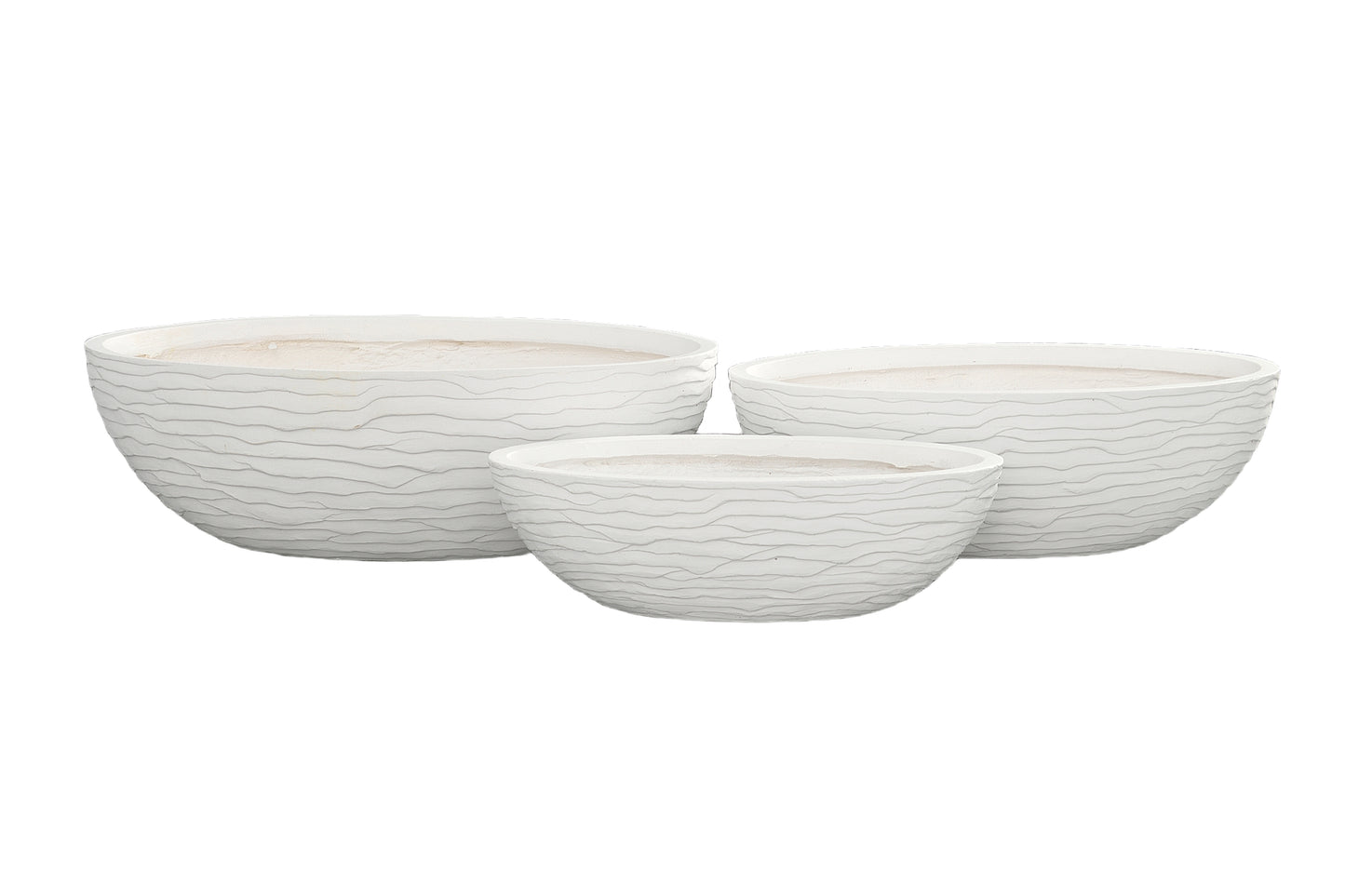Boat Shape Planter Set of Three Finish-9.00"H