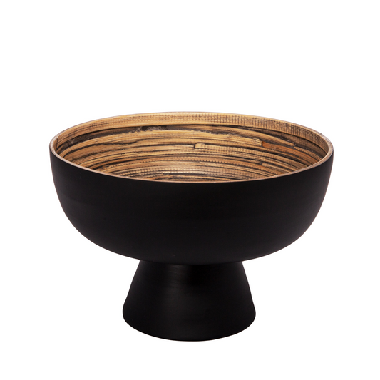 Nova Lacquer Bamboo Bowl with Base