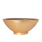 Daisy Polystone Gold Leaf Boat Planter