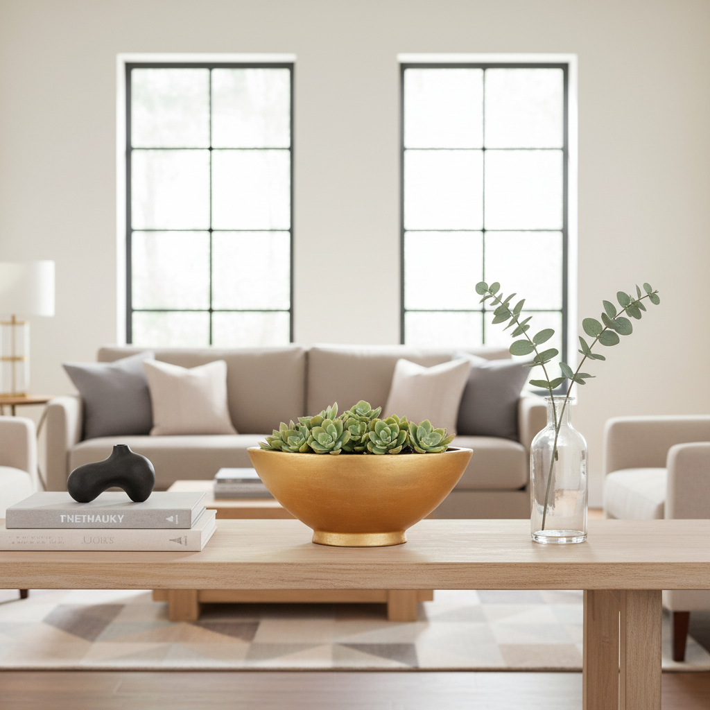 Daisy Polystone Gold Leaf Boat Planter