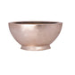 Polystone Champagne Leaf Boat-Shaped Planter with Base and Lacquered Finish
