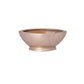 Polystone Champagne Leaf Boat-Shaped Planter with Base and Lacquered Finish