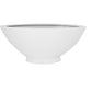 Polystone Champagne Leaf Boat-Shaped Planter with Base and Lacquered Finish