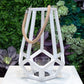 Kass Round White Wood Lantern