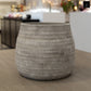 Larysa Ribbed Cement Planter