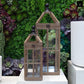 Thorne Window Pane Wood Lanterns (Set of 2)