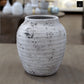 Kira Ribbed Amphora-Style Cement Planter