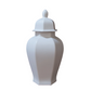 Rouve Hexagon Ceramic Temple Jar with Gloss Finish