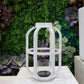Korin Round White Wood Lantern