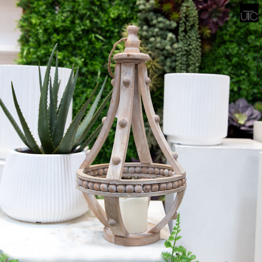 Brannor Round Bellied Wood Lantern
