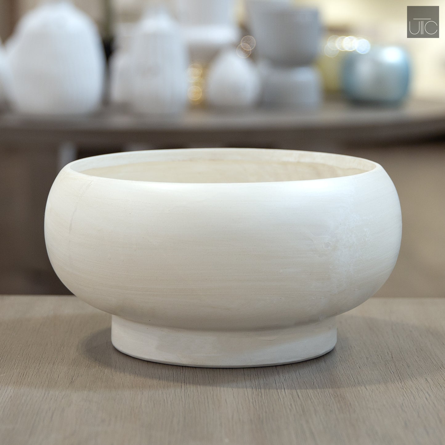 Terracotta Mushroom Compote Planter Washed Finish