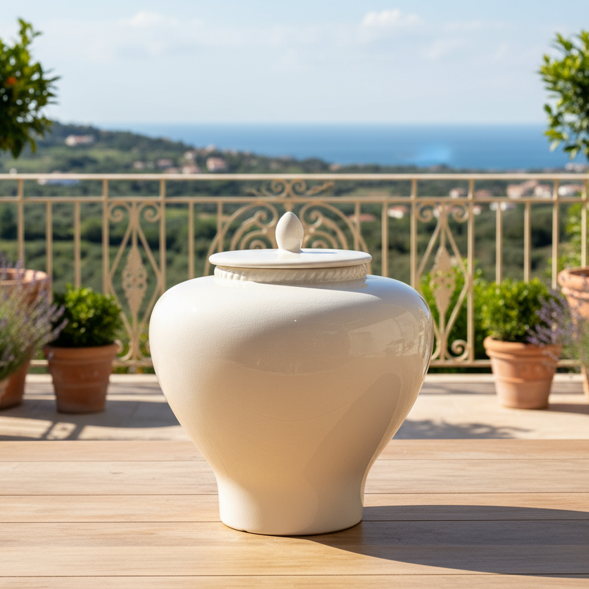 Diona Ceramic Chinoiserie Ginger Temple Jar