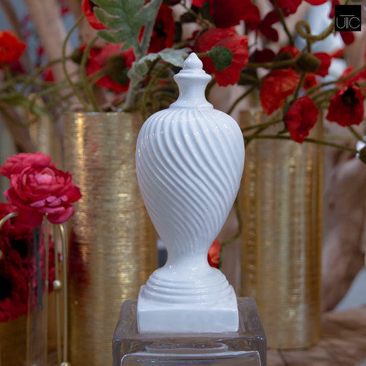 Wavey Ceramic Finial