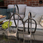 Metal Metallic Finish-16"H