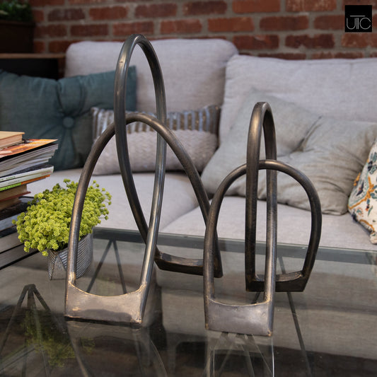 Metal Metallic Finish-16"H