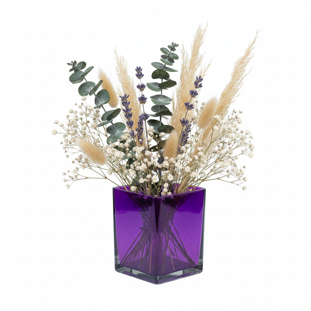 Lizze Clear Glass Cube Vase