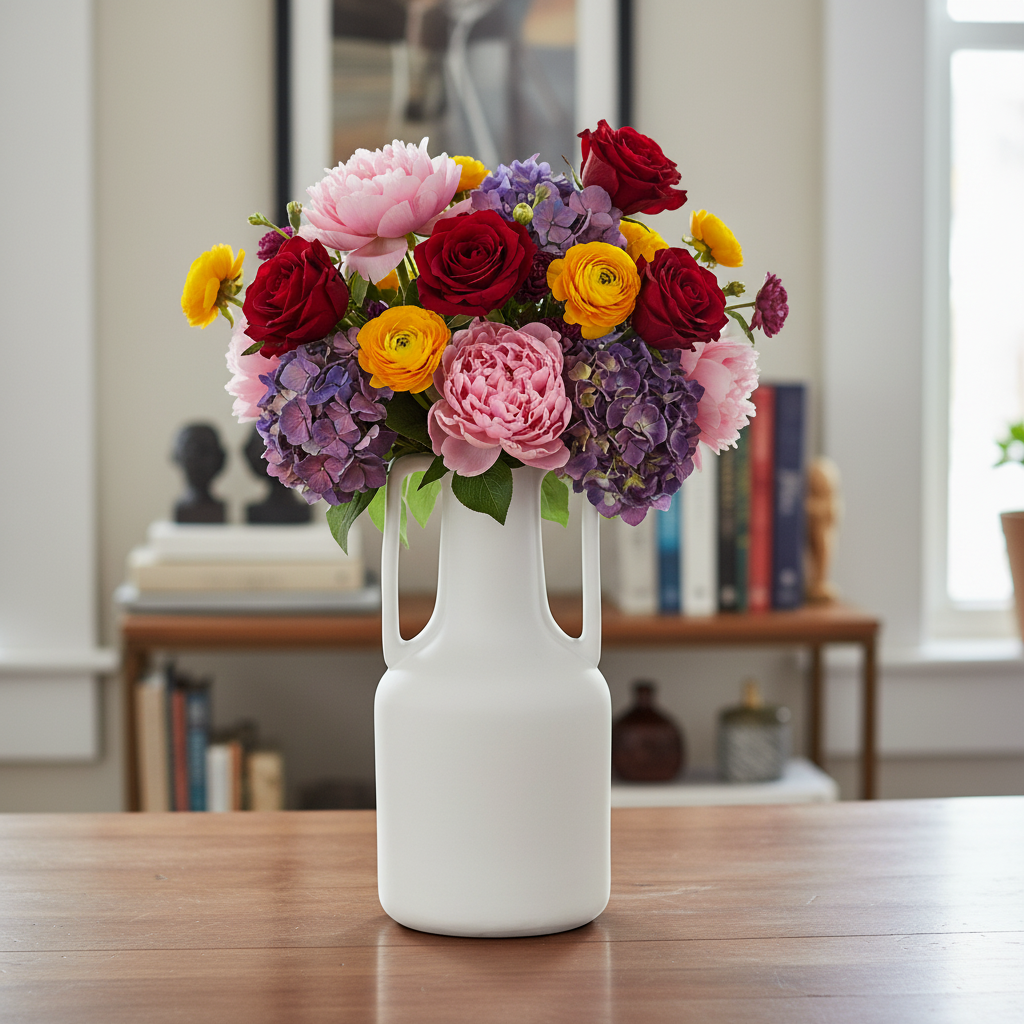 Jessamy Ceramic Round Bottle Vase