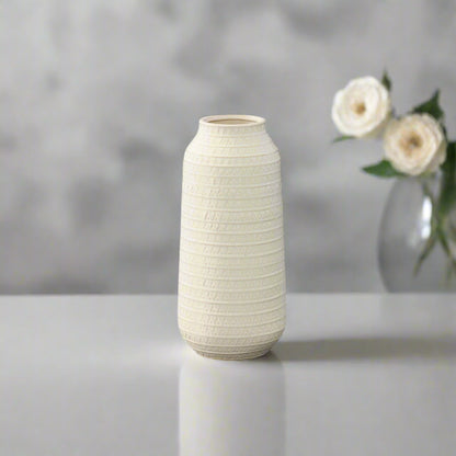 Ivare Layered Tribal Pattern Ceramic Vase