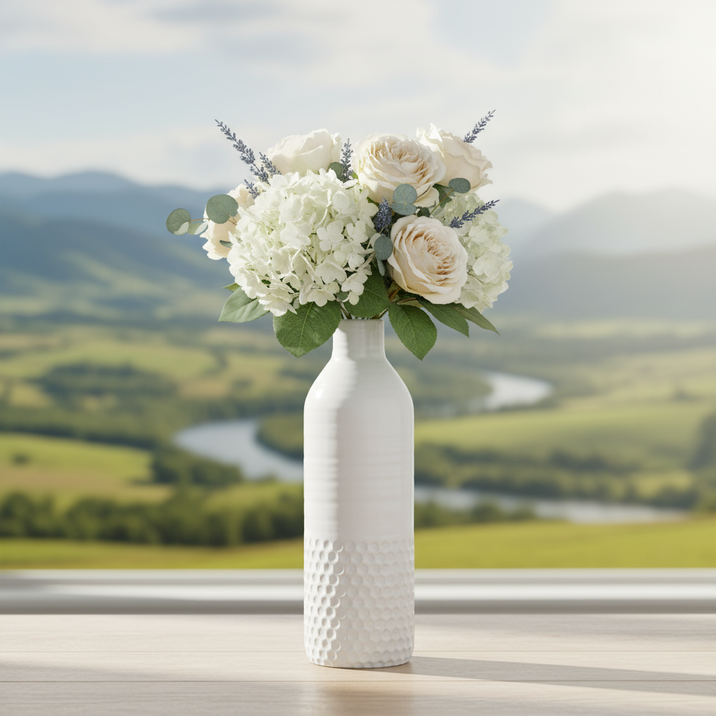 Soula Ceramic Round Bottle Vase