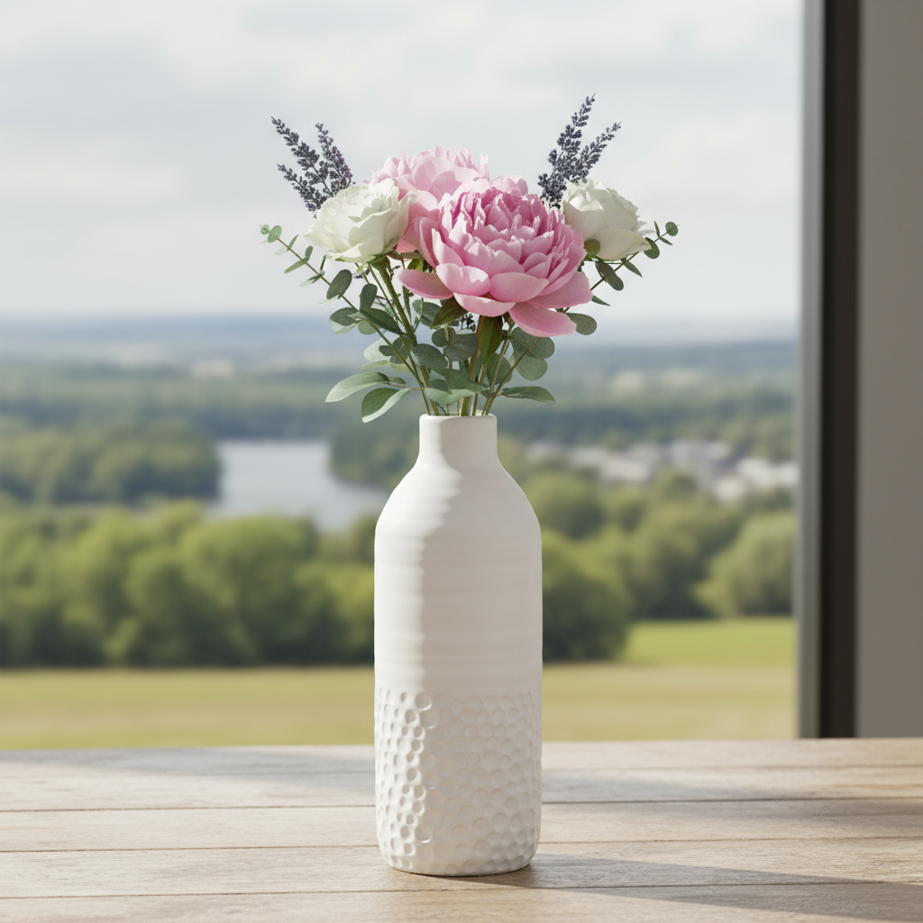 Soula Ceramic Round Bottle Vase