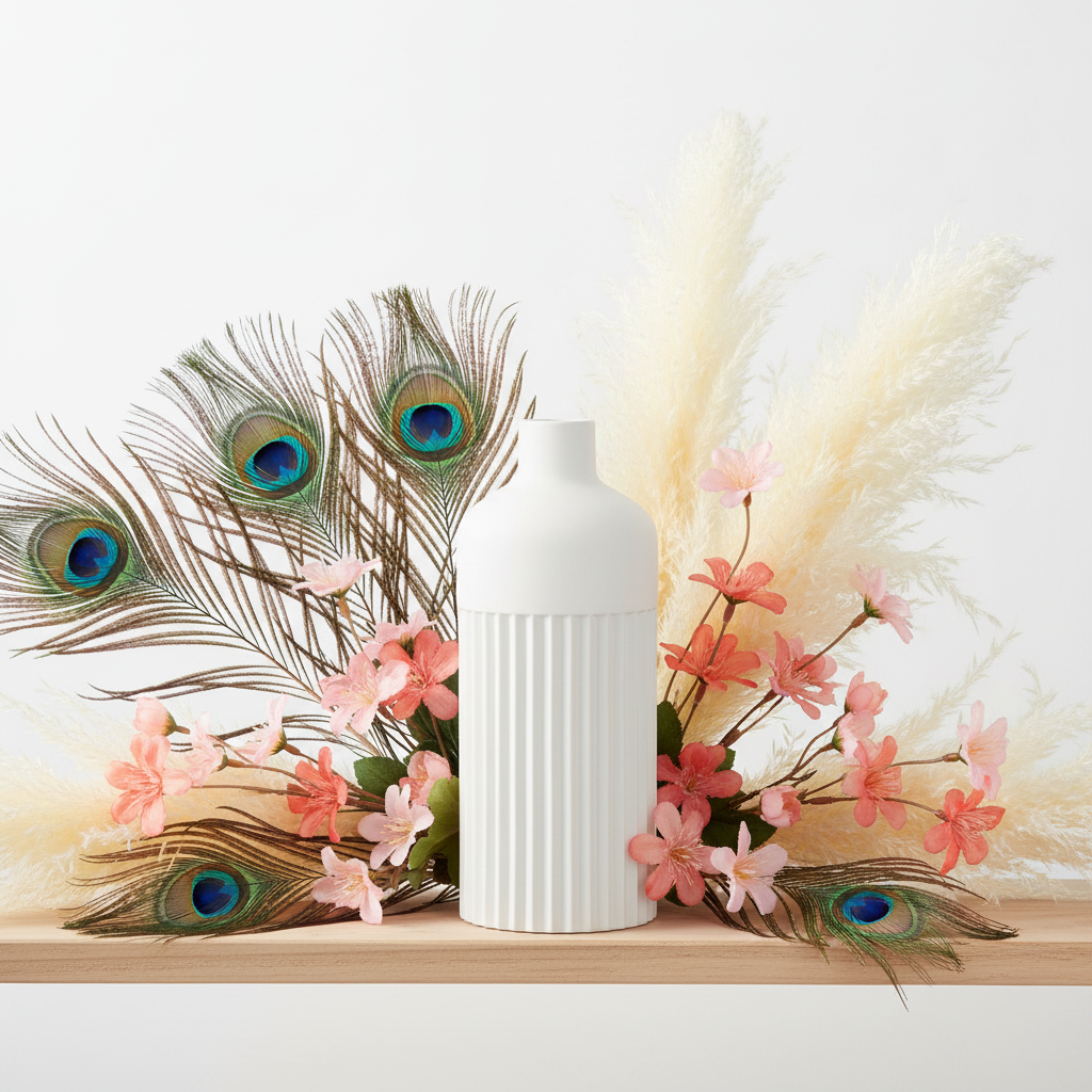 Myla Ceramic Round Bottle Vase