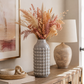 Nessa Round Bubbled Ceramic Vase