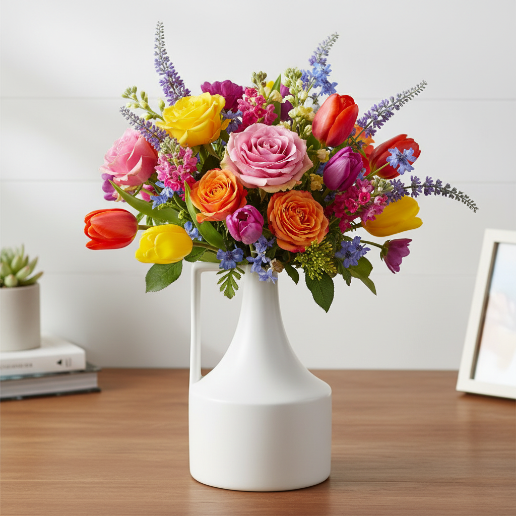 Ara Ceramic Decorative Trumpet Vase