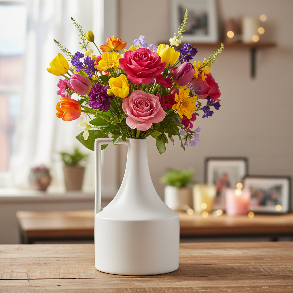 Ara Ceramic Decorative Trumpet Vase