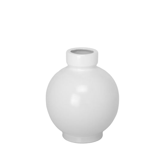 Ceramic Vase Matte Finish White