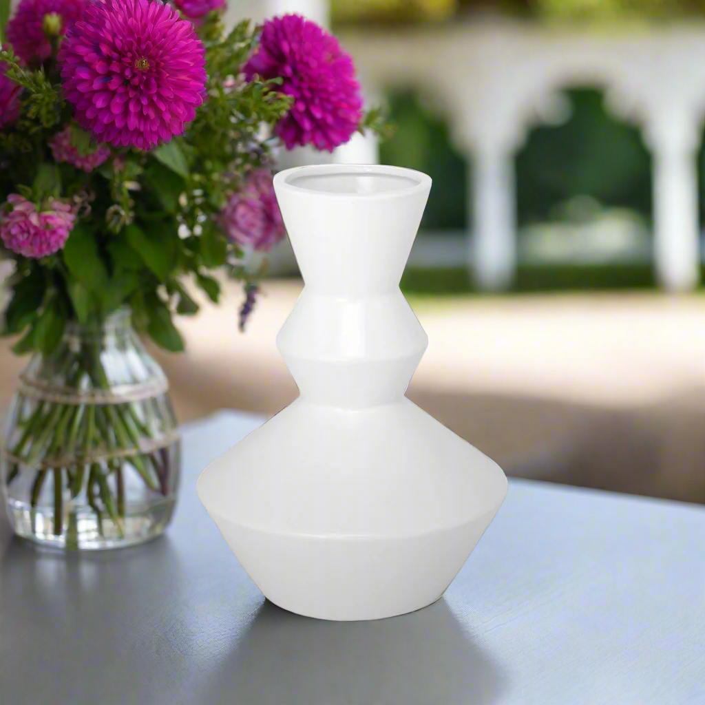 Porshan Geometric Ceramic Vase