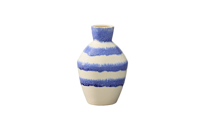 Ceramic Vase Gloss Finish Purple White