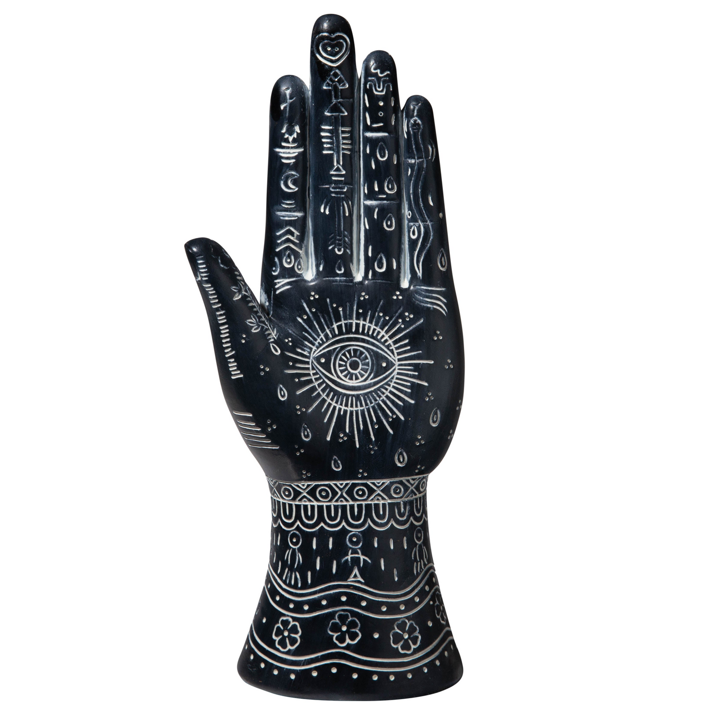 Ceramic Left Hand Figurine Matte Finish