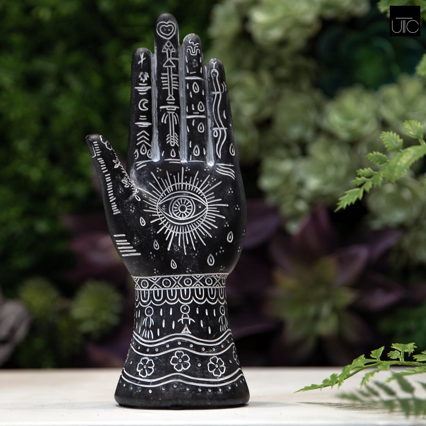 Ceramic Left Hand Figurine Matte Finish